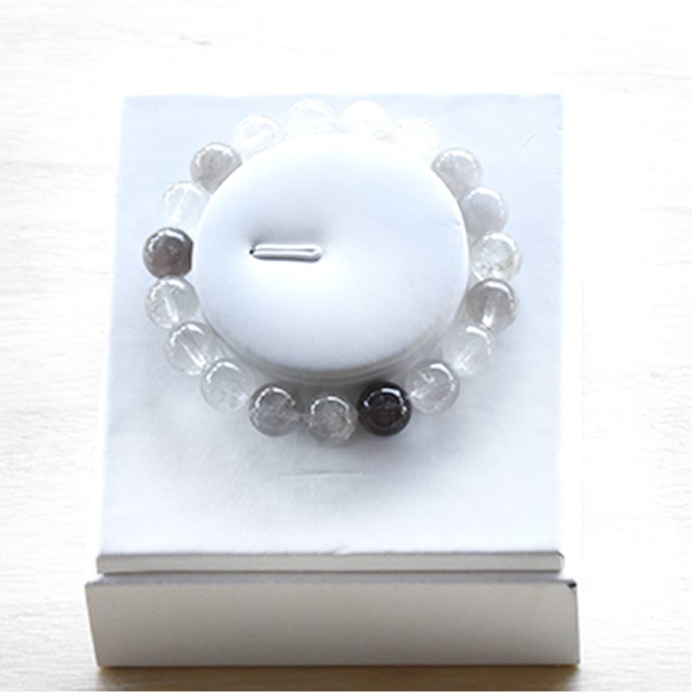 鹿川スモーキークォーツのブレスレット